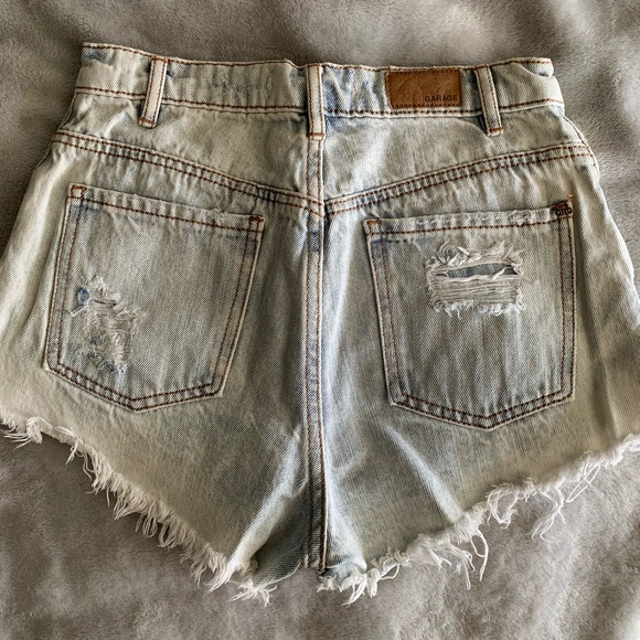GARAGE HIGH RISE DENIM SHORTS - Picture 3 of 4